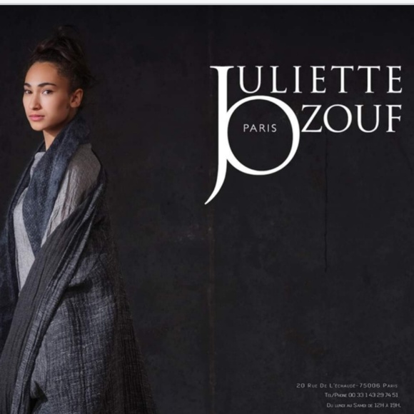 RARE Juliette Ozouf Drape Vest Velvet Paris - Picture 7 of 7